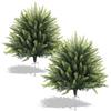 Zythrem 2PCS Bosso Artificiale da Esterno con Picchetto Bossi Finti 60cm | Cespuglio Finto Piante da Esterno Arbusti Cespugli Finti Cespugli Artificiali UV Resistenti per Balcone Terrazza Giardino