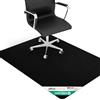 OfficeMarshal Tappetino Protettivo per Sedia da Ufficio Nero per Pavimenti duri 120x100 cm - Protegge Piastrelle, parquet e Laminato da sedie, Attrezzi Fitness e Oggetti caduti (Viking)