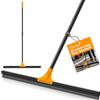TidyBliss 76 cm Tira Acqua Pavimenti, Tiraacqua Tergipavimento Spingiacqua Esterni Professionale con Manico Lungo 148 cm per la Pulizia Garage Calcestruzzo Bagno Piastrelle Marmo Finestra (Arancia)