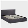 Produce Shop Letto Matrimoniale 2 piazze con Rete e Contenitore 160x190 Basel King - Grigio