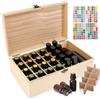 WEGREAT Contenitore Per Oli Essenziali In Legno Con 32 Scomparti, Supporto Display Per Oli Essenziali, Profumi E Altri Piccoli Oggetti, Dimensione 27 X 12 X 10 Cm
