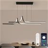 OTREN Lampadario a Sospensione per Tavolo da Pranzo Soggiorno, 100CM | Lampada Dimmerabile con Telecomando & App, Lineare Regolabile per Cucina Ufficio 36W