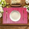 l&j Tovagliette di bambù per tavolo da pranzo, Tovagliette Americane Legno di Bamboo Set di 4-2, Stain-Resistant, Heat-Resistant Place Mats, Durable e Robust Dining Place Mats per tavolo da cucina (2)