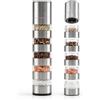 Pyralidsg 5 in 1 Barattoli Spezie, Portatile Mini Contenitori Spezie con Macina Spezia, Multi Pratico Barattoli per Spezia, per Picnic, Cucina, Bistecca Barbecue, 20ml