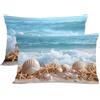 Generic Crema Federe Cuscini Letto 40x70 Mare Copricuscino Letto Lino Copriguanciale con Cerniera Copri Cuscino Cervicale per Dormire Copricuscini Federe Lavabili Lavatrice, per Decorazioni Natalizie G - 506
