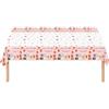 Ovanda Tovaglia per compleanno dei bambini, 274 x 137 cm, motivo cane | Tovaglia per feste di compleanno, rosa con motivo cane, per ragazze e ragazzi, compleanno, festa dei cuccioli, candy bar