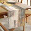 Hanrunsi Runner da Tavola Giallo Decorazioni da Tavola Tovaglia Retrò per Natale, Banquet, Feste di Festa, Ottimo Regalo, Cene di Eventi, Tavolo TV Addio al Nubilato Cena a Casa 33 cm x 183 cm