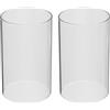PATIKIL 2 Pezzi Portacandele in Vetro Aperto 3x4 Candeliere a Cilindro | in Vetro Trasparente Ad Alto Contenuto di Vetro Borosilicato, per Centrotavola, per Candele