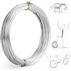 MEGAVOW 1.5mm x 20m Filo per Gioielli in Alluminio, Filo Modellabile per Fioristi Perline Collane Nigiotteria, Fili Metallici per Creazione di Gioielli, Confezioni Regalo, Argento