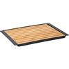 alpina Tagliere per Pane in Legno di Bambu con Vaschetta Raccogli Briciole 38 x 27 cm