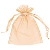 Generic 50 sacchetti in organza per bomboniere, feste, gioielli, in rete con coulisse, 5 x 7 cm, colore: pesca)