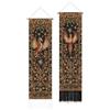 PLIGREAT 2 pacchetto di Tappezzeria Murale Totem Drago e Fenice Appeso Verticale Estetica Vintage per Camera da Letto Soggiorno Decorazione Interna
