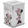 Widdop and Co Disney - Minnie Mouse - Salvadanaio in vero argento 999 placcato - Made in Italy - Merchandise Licenziato Disney - Casalinghi per Contanti, Primi Anni Adulti, Cameretta Bambini, Altezza 11 x Larghezza