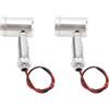 Ejoyous Mini Faretti LED 12V 1W, 2 Pezzi Faretto Impermeabile IP65 Faretto da Incasso, Illuminazione Vetrina da 20mm da Incasso Cielo Stellato Faretti da Armadi Cu (Luce calda)