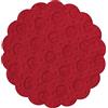 Demmler Centrotavola per tazze/sottobicchieri - carta assorbente filigranata - rotonda - stampa a rosa - Colore: rosso - 500 pezzi - Made in Germany