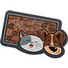 emmevi Zerbino Moderno Gomma Cane Gatto 40x70 Cm Retro Antiscivolo Tappeto Asciugapassi Ingresso Casa MOD.Format 60 Sagomato