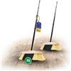 Novaliv Set di 2 scope da interni con manico stabile, setole sintetiche, setole morbide e dense, scopa in legno, 4 cucchiai, setole artificiali, scopa per laminato e parquet