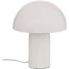 ATMOSPHERA CREATEUR D'INTERIEUR Atmosphera - Lampada Fungo Lito - Bianco - Acciaio - Altezza 24,5 cm - Attacco E27 - Rete Elettrica - Stile Retrò & Design - Ideale per Camera, Salotto, Ufficio - 25W Max