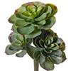 artplants.de Echeveria Artificiale Nadia, Verde, 30cm, Ø 20cm | su Stelo - Pianta succulenta/Echeveria Decorativa