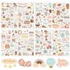 Joysuelly 212 Adesivi Album Fotografico 4 Fogli Stickers Decorazioni Nascita | Fotografici divertenti, scrapbooking fai te, battesimi, scrapbook marrone, foto, decorativo, collage, piccoli