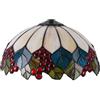 GDLight Solo Sostituzione Paralume in Vetro colorato, Paralume Stile Tiffany da 30 cm, Accessori Paralume con UVA e Foglie per lampade da Tavolo, da Terra e a Sospensione