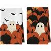 Artoid Mode Set 2 Strofinacci da Cucina Halloween Zucche Fantasmi 42x65cm | Asciugamani Poliestere Stagionali Decorazione Cucina