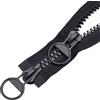 TXZWJZ Cerniera lampo in plastica a 2 vie, 65 cm, #10, grande, divisibile, nera, per cappotti, piumini, giacche TXZWJZ