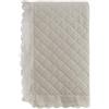 Blanc MARICLO Collezione Estate di Sangallo Trapunta con gala in pizzo 260 x 260 cm 200gsm 100% MICROFIBRA (Naturale)