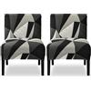 uyeoco 2 Pezzi Coprisedia Senza Braccioli Elasticizzati Accent Copri Poltroncina Stampato Copripoltrona Senza Braccioli per Soggiorno Fodera per Sedia Senza Braccioli Antiscivolo (Color : 13)