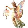 Kfwfuaee Lampada decorativa da comodino da parete fata luce d'accento in resina bagliore notturno corridoio ingresso camera da letto scultura montata interno fascino ornamento fata applique da parete