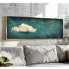 XINBAO Nubi vintage arte murale panoramica stile minimalista stampa nuvolosa orizzontale grande arte nuvolosa decorazione sopra il letto 40x120 cm senza cornice