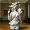 Macamolly Il dito medio della scultura Medusa, Venere, con attitude, l'icona Talk to The Hand originale, Echo of Medusa, 20 cm