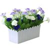 TDCuizent Set di orchidee artificiali in seta con vasi staccabili, piante finte di Phalaenopsis realistiche, per decorazione domestica, centrotavola per matrimoni, esposizione da tavolo e oggetti di