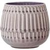 Nordring Vaso Riff - per Fiori da Interno e Piante da Interno, Piante grasse, Cactus, Orchidee L (16,5 cm ø), Malva, Ceramica Gres