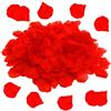 OWLKELA 1200 pezzi Petali di Rosa Finti Artificiali Rossi | Petali Artificiali Rossi per San Valentino, Compleanno, Centro Tavola, Atmosfera Romantica, Feste