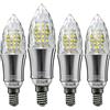 HZSANUE Lampadine LED E14 12W, 6500K Bianco Freddo, 1350LM, Piccole Vite Edison, 4 Pack