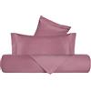 VANITA' DI RASO Set Copripiumino King Size, in Raso di Cotone, Sacco Copripiumino 270x220cm + 2 Federe 50x80cm, Made in Italy - Rosa Nostalgia