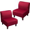 uyeoco 2 Pezzi Coprisedia Senza Braccioli Elasticizzati Accent Copri Poltroncina Stampato Copripoltrona Senza Braccioli per Soggiorno Fodera per Sedia Senza Braccioli Antiscivolo (Color : 22)