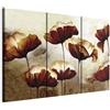 murando - Quadri Moderni per Camera da Letto, Papavero Fiori, 90x60 cm | Chiodi Inclusi, 3 Pezzi, Quadro Moderno, Canvas con Struttura, Componibili, Resistenti Allo Sbiadimento, Produzione Europea