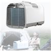 Ofyphth Condizionatore Portatile, Raffreddatore d'Aria senza Tubo 600W, 4 Modalità 3 Velocità, 4 in 1 Climatizzatore Evaporativo Silenzioso Timer 1-12 H per Casa e Ufficio Camper Tenda Camion Van. S01