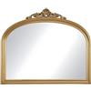Vente-unique-Specchio H90 cm Legno di paulownia Dorato - EYOB
