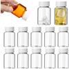 ZONGYUNYNOLE 12 Bottiglie da 100 ml di Bottiglia di Plastica con Coperchio e Succosa Piccola Bottiglia Trasparente mini Bottiglia da Viaggio Portatile con Bocca Grande