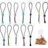 Vauki 12 clip di chiusura per sacchetti e chiusure per sacchetti, clip regolabili, clip riutilizzabili per sacchetti, sacchetti alimentari, pratiche clip di chiusura per sacchetti congelatori canne da pesca