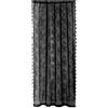 Generic Coppia di tende in pizzo nero, 2 pezzi, 100 x 200 cm, motivo floreale gotico, con tasca per asta