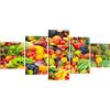 Generic Quadro Su Tela - Cinque 5 Tele Frutta E Verdura Immagine Di Arte Della Parete Quadri Moderni Arredo Per Soggiorno Camera Da Poster Murale Con Foto Del Ristorante Dell'Hotel Dell'Ufficio -669272598513