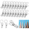 Celepoir 100 Pezzi Mollette Acciaio Inox, Mollette Acciai con 50 Anelli Acciaio Inox, Clip Bucato Compatte, Morsetti Metallo per Asciugamani, Vestiti, Calze, Luci Decorative, Chiusura per Alimenti