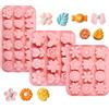 Rairsky 3 Pezzi Stampi in Silicone per Candele, Fondant Silicone Mold Fai Da, 3D | Stampi Fiori Girasole Margherita, Riutilizzabili e Antiaderente, Stampi Cioccolato Forma per Torte, Caramelle, Budini