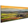 islandburner Quadro su tela Il paesaggio toscano all'alba tipico per la fattoria toscana della regione coltiva la vigna della co Stampa, Foto, Quadri