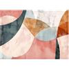 Lupia - Quadro moderno Canvas Prime ABSTRACT STYLE 1 50x70 cm, Stampa su Tela effetto dipinto geometrico astratto Pennellate tridimensionale, Telaio in Legno, per soggiorno camera da letto ufficio