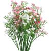 CARANNACLTD Set di 8 mazzi di fiori di gipsofili artificiali realistici al tatto per feste di matrimonio, ghirlanda floreale decorazione per la casa